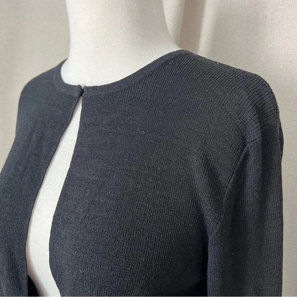 MOSCHINO Jeans Cardigan EU Size 38 US 4 Black